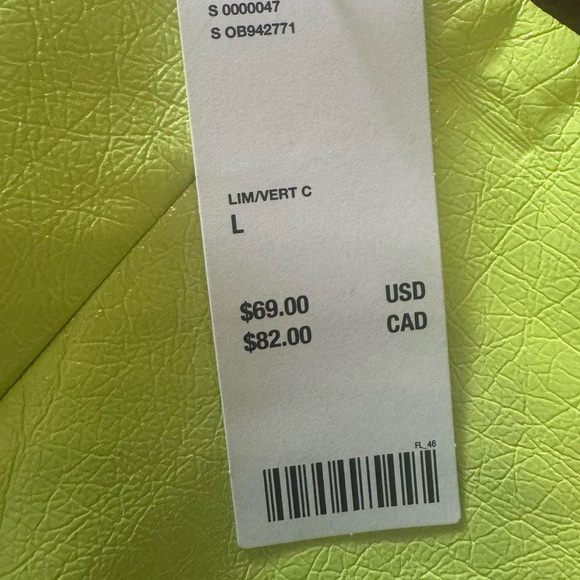 Urban Outfitters Neon Green/yellow Mini Skirt with Purple zipper - Picture 4 of 5